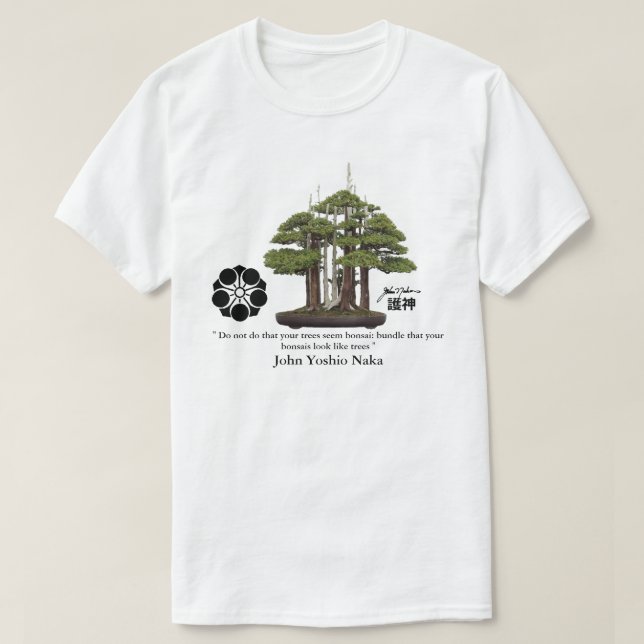 T-shirt John Yoshio Naka BONSAÏ GOSHIN (Design devant)