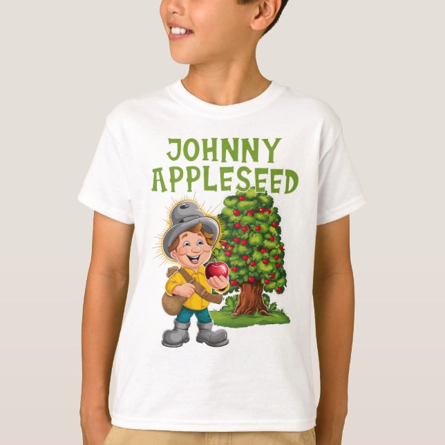 T-shirt Johnny Appleseed Apple Day 26 septembre Fête (Devant)