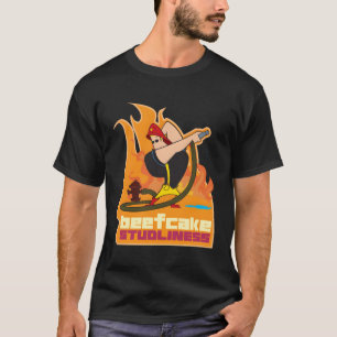 T-shirt Johnny Bravo Beefcake Studliness Pompier