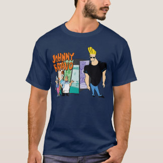 T-shirt Johnny Bravo Friends drôle