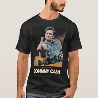T-shirt Johnny Cash Middle Finger Colored Prison Johnny Ca