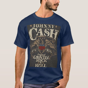 T-shirt Johnny Cash Rock et Roll de Country Original drôle