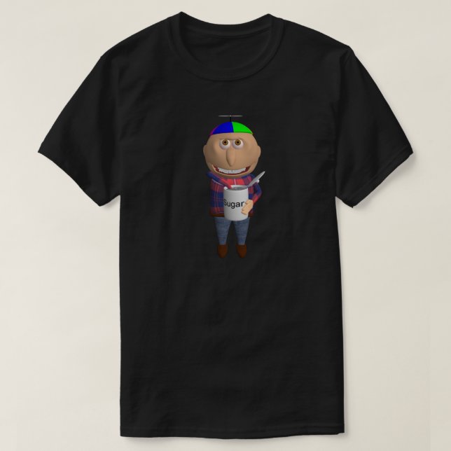 T-shirt Johnny Eating Sugar (Design devant)