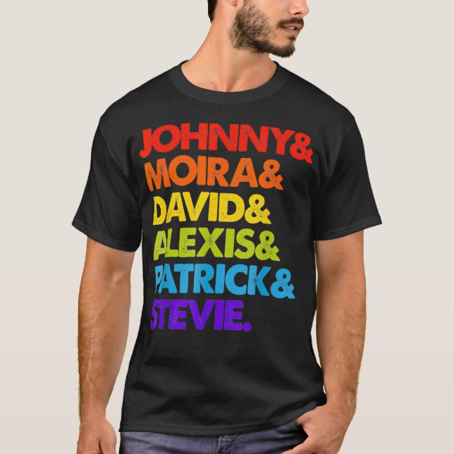 T-shirt Johnny et Moira et David et Alexis (Devant)