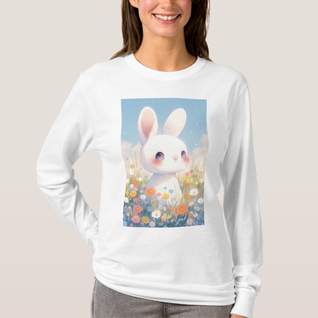 T-shirt Joie de Fleur de Lapin (Devant)