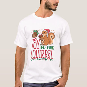 T-shirt Joie de Noël aux écureuils