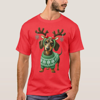 T-shirt Joie de Noël pour teckelLe cadeau de Noël parfait