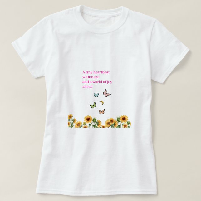 T-shirt "Joie d'un nouveau départ" (Design devant)