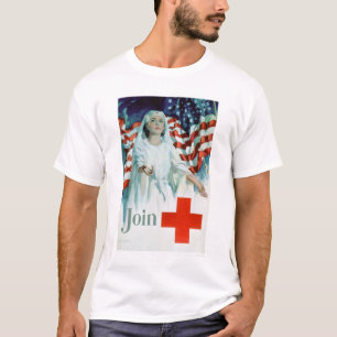 T-shirt Joignez la Croix-Rouge - le drapeau américain