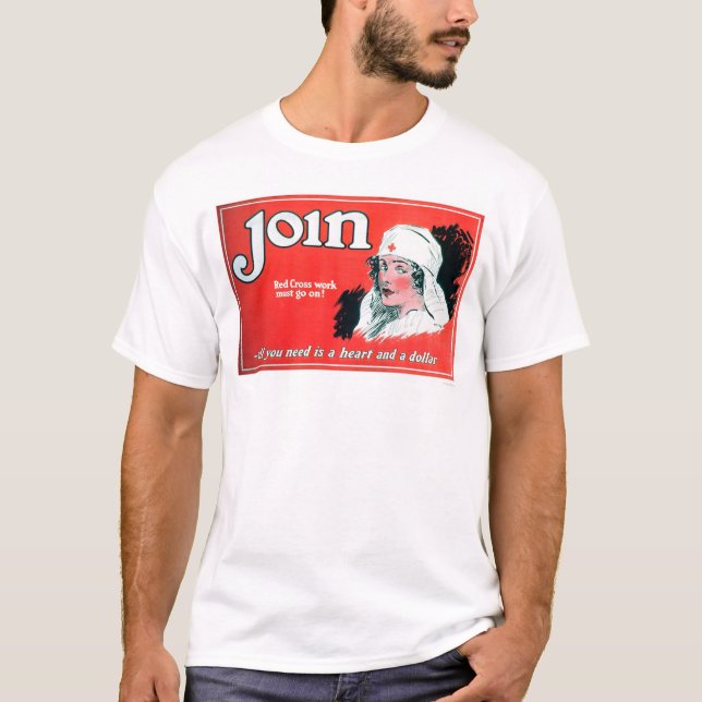 T-shirt Joignez la Croix-Rouge (US00027A) (Devant)