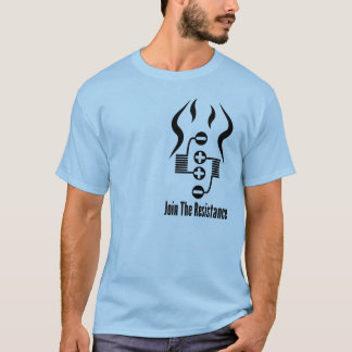 T-shirt Joignez la pièce en t de couleur de résistance