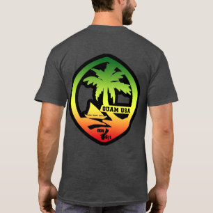 T-shirt Joint de reggae affligé par GUAM de la COURSE 671