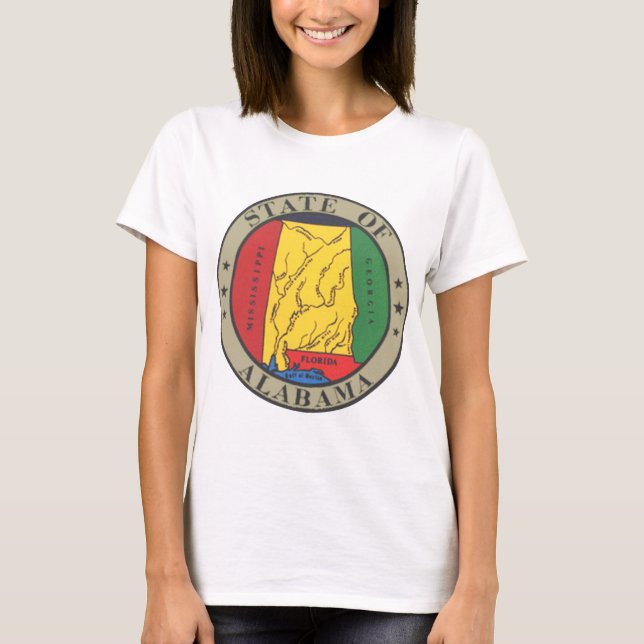 T-shirt Joint d'état de l'Alabama (Devant)