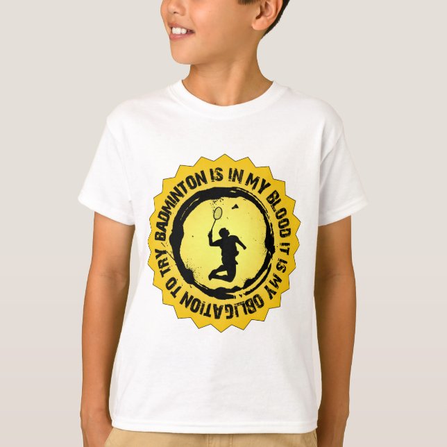 T-shirt Joint fantastique de badminton (Devant)