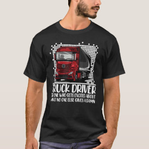 T-shirt Joke Trucker Chiller Réfrigérateur Chauffeur de Ca