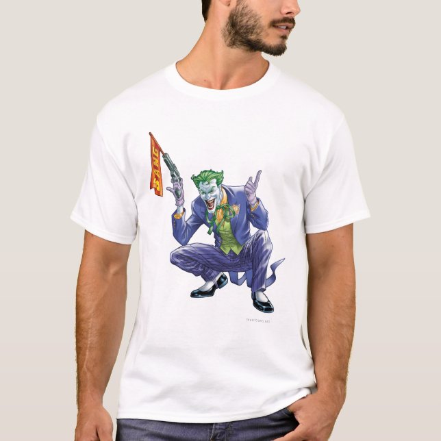 T-shirt Joker avec fausse arme (Devant)