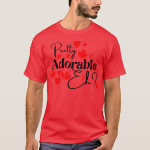 T-shirt Joli Adorable EH Fête du Canada Femmes Enfants Tod