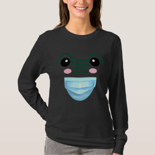 T-shirt Joli Alligator portant Masque Visage Crocodile Ani