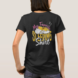 T-shirt Joli Animal Endormi Mon Hamster Dormant Préféré