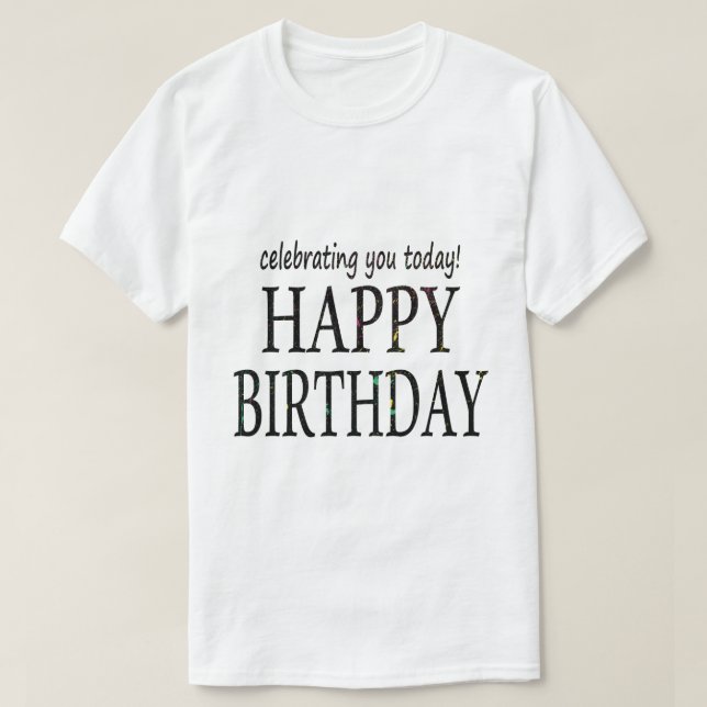 T-SHIRT JOLI ANNIVERSAIRE (Design devant)