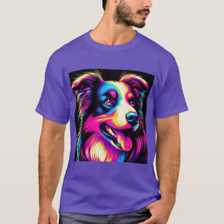 T-shirt joli border callie rétro