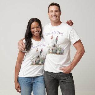T-shirt Joli Bull Terrier Floral