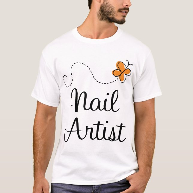 T-shirt Joli cadeau d'artiste de clou (Devant)