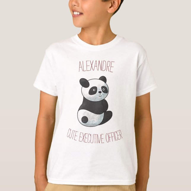 T-shirt Joli cadre, Cute Panda pour les enfants (Devant)