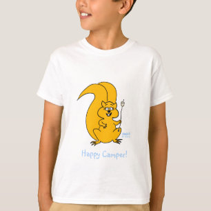 T-shirt Joli Camper Squirrel Camping T Shirt