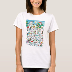 T-shirt Joli caricature Noël Polaire Ours Penguin Party