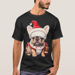 T-shirt Joli Chapeau de Noël de Saint Nicolas T Shirt Bull