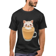 Joli Chat Blanc Latte Art Café Cœur ✨🐾☕