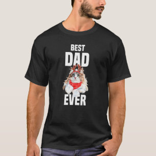 T-shirt Joli chat de forêt norvégienne avec costume de ren