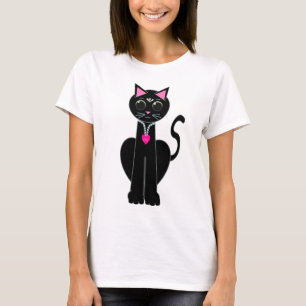 T-shirt Joli chat noir