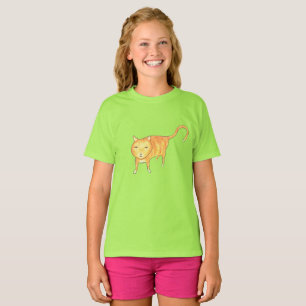 T-shirt Joli Chat Orange Apathique