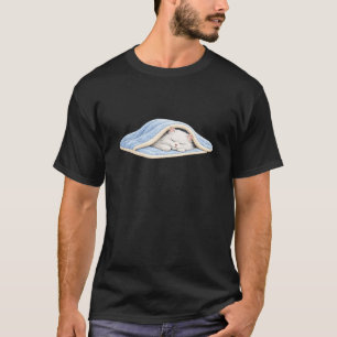 T-shirt Joli Chat Persan Endormi Manches Longues