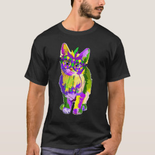 T-shirt Joli Chat Portant un Masque de Carnaval Chat de Ma