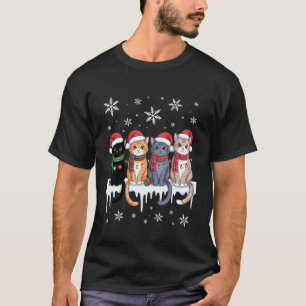 T-shirt Joli Chat Renne Noël