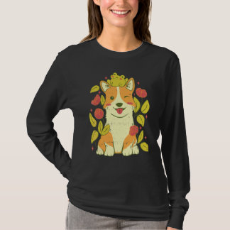 T-shirt Joli chien Corgi et grenouille