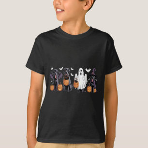 T-shirt Joli chien Labrador noir Halloween citrouille Labr