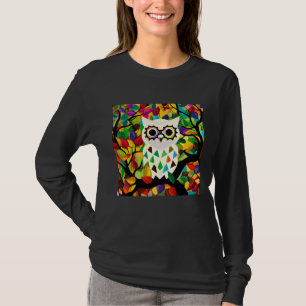 T-shirt Joli Chouette Colorée Art