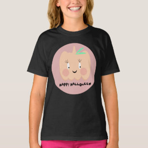T-shirt Joli Citrouille Lettering Rougeissant Joyeux Hallo
