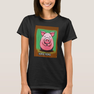 T-shirt Joli Cochon Piggie Rose rose 17
