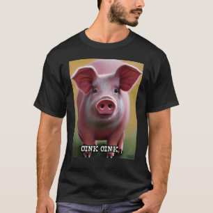 T-shirt Joli Cochon Piggie Rose Rose 19