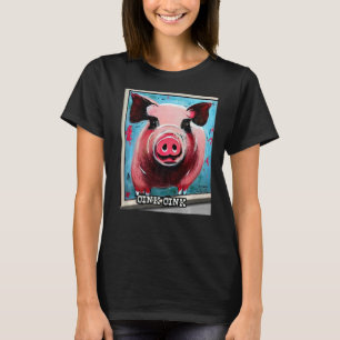 T-shirt Joli Cochon Piggie Rose rose 57