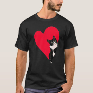 T-shirt Joli cœur de la Saint-Valentin pour chaton et anim