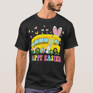 T-shirt Joli conducteur de bus scolaire de Pâques Pâques