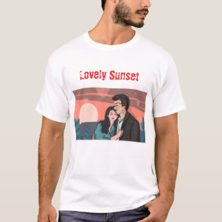 T-shirt Joli coucher de soleil