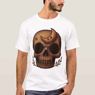 T-shirt Joli crâne d'art céleste