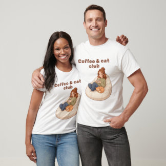 T-shirt Joli design Café & Club Chat